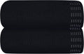 Cotton 2 Pack Oversized Bath Towel Set 28x55 inches, Large Bath Towels, Ultra Absorbant Compact Quickdry & Lightweight Towel, Ideal for Gym Travel Camp Pool - Black