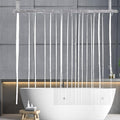 YISURE Clear Shower Curtain or Liner for Clawfoot Tub Short Length 180x65 Inch, Wrap Around Tub Curtains Liner PEVA Waterproof Shower Liner Circular Oval Circle Freestanding Round Surround