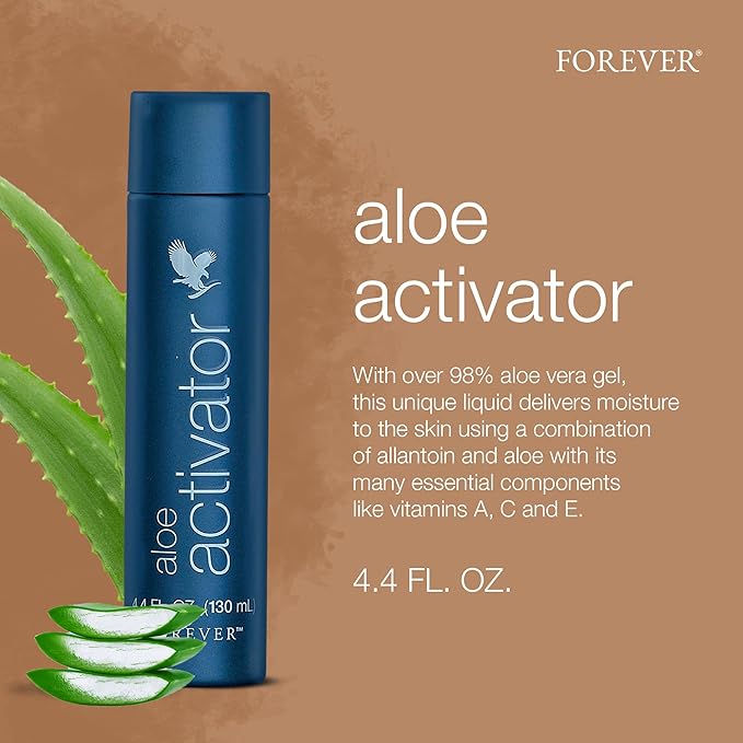 Forever Living - Aloe Activator - 98% Aloe Vera Gel Moisturizer for Sensitive Skin - Vegan & Gluten-Free - 4.4 fl oz