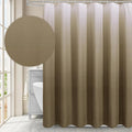 Gibelle Ombre Brown Shower Curtain, 3D Embossed Textured Herringbone Fabric Shower Curtain, Modern Farmhouse Bathroom Decor Soft Cloth Shower Curtain Set with Hooks, 72x72
