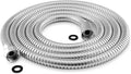 90 Inch Extra Long Stainless Steel Shower Hose - Flexible & Wear-Resistant with Chrome shower head with hose Plated Nut & Insert