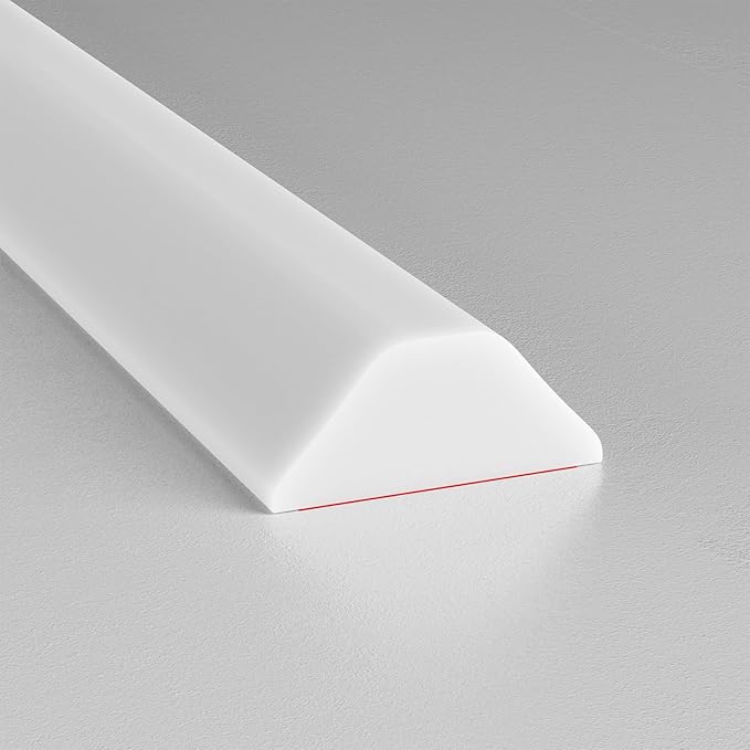 Collapsible Shower Threshold Water Dam, Shower Door Water Dam Barrier, Dry and Wet Separation Door Dam Water Stopper Kitchen Shower Threshold Silicon Water Blocker(67Inch)