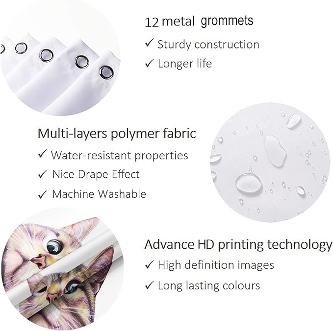 Bohemian Shower Curtain, Boho Floral Print Water Repellent Polyester Fabric for Bathroom Decor, 72×72 Inch Standard Size with 12 Hooks, Also as Room Divider