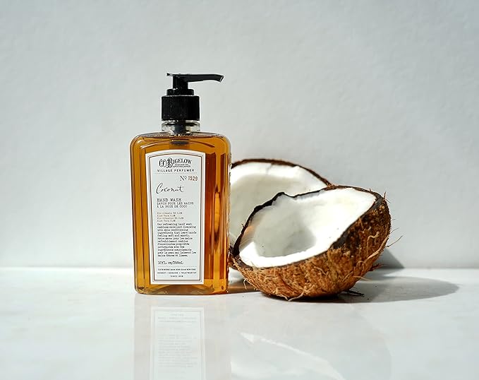 C.O. Bigelow Coconut Hand Wash, Village Perfumer Liquid Hand Soap with Aloe Vera & B5, 10 Fl Oz