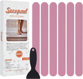 Non-Slip Bathtub Stickers Safety Bathroom Tubs Showers Treads Adhesive Decals Scraper (Pink)