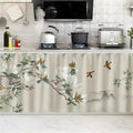 SK Studio Short Curtains for Kitchen, Cabinet Shelf Dust-Proof Blackout Tier Cafe Curtain Under Sink Skirt for Bathroom Laundry Room Style 8, 55.1" W x 23.6" H