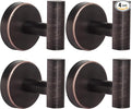 Kruodop Towel Hooks for Bathroom,4 Packs Wall Mount Towel Holder,Black Matte Wall Robe Hook,Stainless Steel Heavy Duty Door Hanger Towel Hook for Kitchen, Bedroom,Hotel,Pool,Coats - Red Bronze