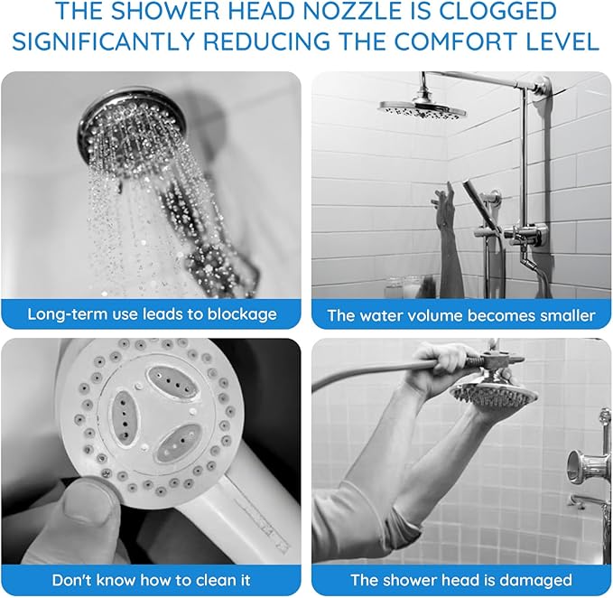 Shower Head Cleaning Brush and Gap Hole Anti-Clogging Cleaner Tool Set, Multifunctional Bathroom Scrubber for Small Holes with Storage Box, Household Shower Head Cleaner Kit 100PCS