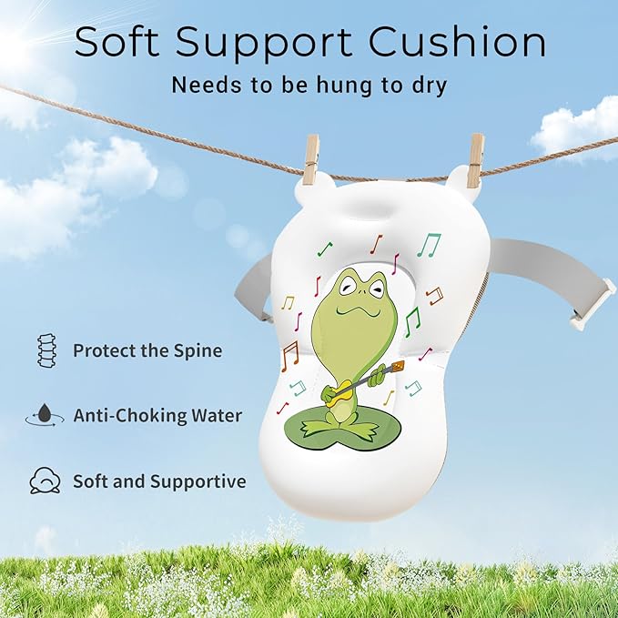 Baby Bathtub, Collapsible Newborn Bathtub for Infant to Toddler 0-24 Months with Soft Cushion and Thermometer,Portable Travel Newborn Tub with No-Slip Feet, Baby Shower Gifts,Pink