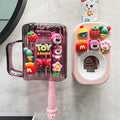 Automatic Toothpaste Dispenser & Toothpaste Holders and Wall Mounted Cup 3 Piece in a Set, is Wall Mounted for Bathroom,Toothpaste Squeezer for Kids & Family Shower by Mr. Thumbs(Pink Set)