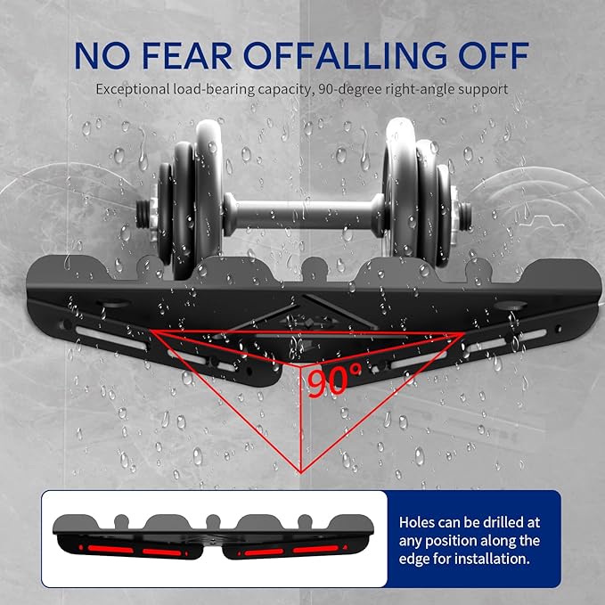 2 Pack Corner Shower Shelf, 10" 304 Stainless Steel Modern Corner Shower Shelf for Inside Shower, Heavy Duty Shower Caddy Organizer with Razor Hole, Drilling Installation (Black, 10")