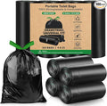100 Camping Toilet Bags Drawstring, 8 Gallon Portable Toilet Bags Use with 5 Gallon Bucket, Porta Potty for Camping Bathroom Travel Backpacking