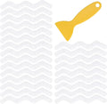 24pcs Anti Slip Shower Stickers, Non Slips Shower Strips with Premium Scraper, Clear Wave-Shaped Bathtub Non Slip Stickers for Bath Tub Showers Stairs Non-Slip