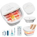 Pedicure Foot Spa with Bubble and Heat,Collapsible Foot Soaking Tub with Remote Control,Pedicure Tools for Feet,Foot Bath Soak Tub Gift for Women/Men,Mom/Dad