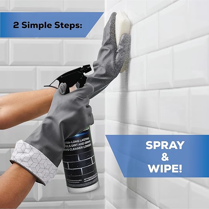 AQUA-X Grout Sealer (1 Qt): Professional-Grade Impregnator Sealant for Shower Tile Grout and Backsplash - Long-Lasting with Fast-Drying Formula