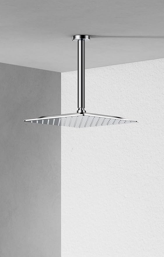 VBFF-Shower Head,rain shower head, 10 inch- Square Shower Head, 1.8 GPM Flow Rate, rainfall showerhead,VBFF08(Chrome)