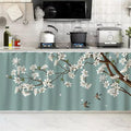 SK Studio Short Curtains for Kitchen, Cabinet Shelf Dust-Proof Blackout Tier Cafe Curtain Under Sink Skirt for Bathroom Laundry Room Style 1, 23.6" W x 31.5" H