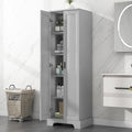 Favfurish 70" Tall Bathroom Storage Cabinet with Doors,Modern Linen Cabinets w/Adjustable Shelves & Anti-Tipping Device,Easy Assembly,Freestanding Organizer for Dining Room,Kitchen,Office,Grey