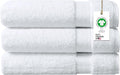 Delara 100% Organic Cotton Towels 650 GSM Plush Feather Touch Quick Dry Bath Sheet, Pack of 3 GOTS Certified, Oeko-Tex Green Certified, Organic Cotton Bath Sheet, 36"X70"
