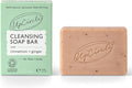 UPCIRCLE Cinnamon + Ginger Chai Soap Bar 3.5oz - Organic Vegan Cleanser For Face And Body - French Pink Clay + Glycerin Reducing Redness + Irritation - Natural, Cruelty-Free + Palm Oil Free