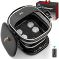 Puboo Collapsible Foot Spa Bath Massager with Heat, 95-115°F Precise Temp Control, Motorized Massage Rollers, Heated Foot Bath Soak Tub, Fits US Men’s Size 11, Gift for Christmas, New Year
