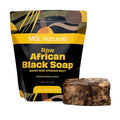 Raw African Black Soap 2.2 lb from Ghana, Africa | Vegan & Organic | Face and body deep cleanse wash. 35.3oz | 2.2 lb | 1kg