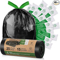 Camping Toilet Bags Poo Gel Set, 25 Count Portable Toilet Bags with 15 Count Camping Toilet Gel, 8 Gallon Composting Toilet for Portable Outdoor Hiking