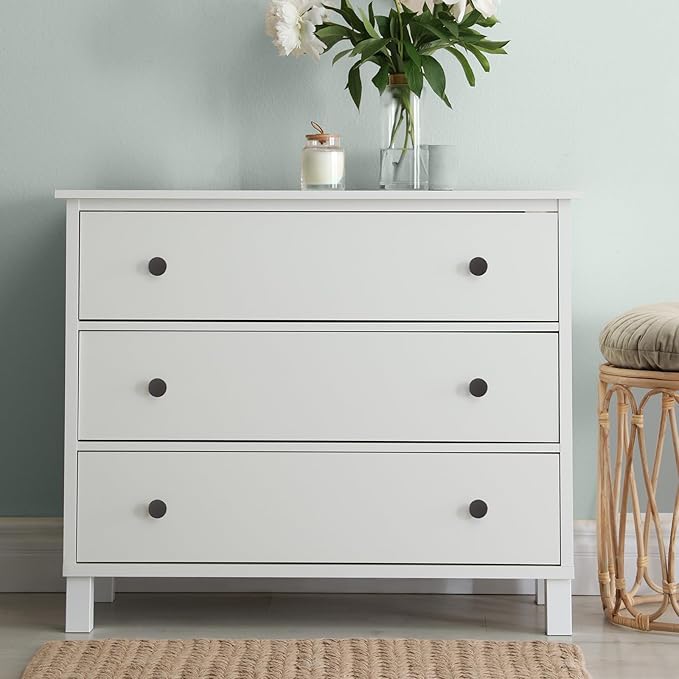 Ravinte 25 Pack Cabinet Knobs Pearl Grey Kitchen Cabinet Knobs Round Dresser Drawer Pulls Closet Door Pulls 1-1/5 Inch
