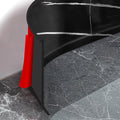 Flexible Baseboard Molding Trim 4 Inch Self-Adhesive Vinyl Wall Base Peel and Stick Cove Base Rubber Wall Baseboard Moulding Trim (60Ft, Black Stone)