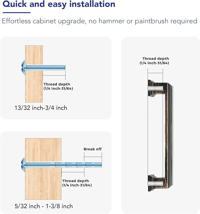 Ravinte Hardware 10 Pack Oil Rubbed Bronze Cabinet Pulls, 3-3/4 Inch (96mm) Hole Center Zinc Alloy Drawer Handles for Kitchen Cabinets, Cupboards, Dressers, Square Solid Metal Hardware