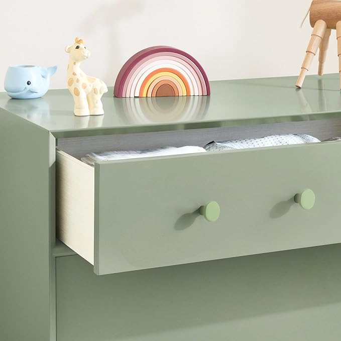 Ravinte 30 Pack Cabinet Knobs Light Green Kitchen Cabinet Knobs Round Dresser Drawer Pulls Closet Door Pulls 1-1/5 Inch