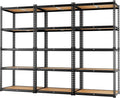 LEVELEVE 5-Tier Heavy Duty Storage Shelving Unit, 2000 lbs Capacity, Adjustable Metal Utility Shelf, 35" L x 16" W x 73" H for Garage, Kitchen, Pantry, Basement, Bathroom, Laundry,3 Pack