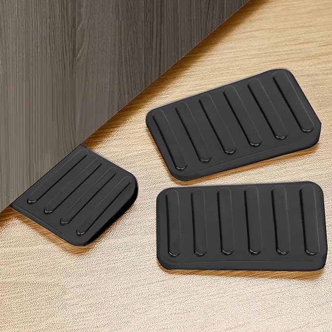 8 Pack Plastic Shims Table Wedge Black Toilet Shim, Levelers Adjustable Blocks Furniture Shims Wedges, Hot Tub Restaurant Appliance Shims for Leveling Feet, Trimmable Fix Highest Side 1/4"