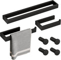 SAYAYO 7-Piece Bathroom Hardware Set Black, Includes 16 Inch Towel Bar, Towel Ring, Toilet Paper Holder & 4Pcs Coat Hooks Wall Mount, Towel Racks for Bathroom Accessories Set SUS304 Stainless Steel