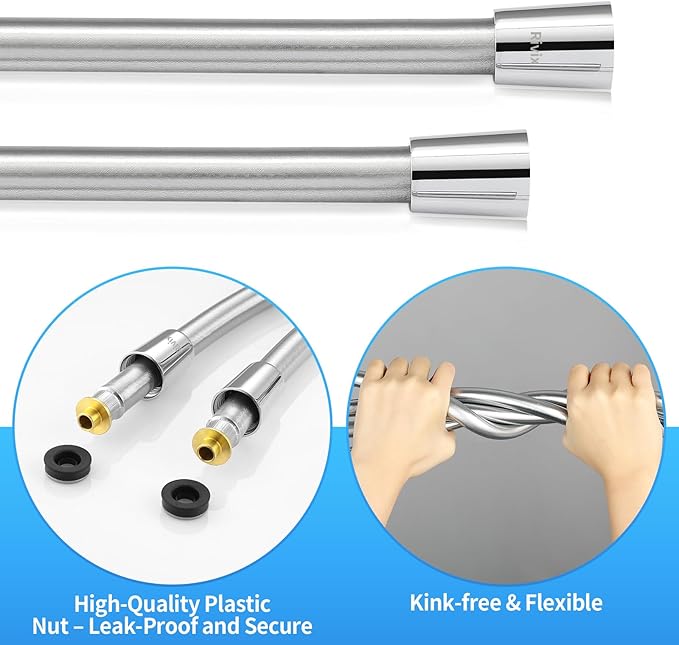 Extra Long Replacement Shower Hose Extension Handheld Shower Head Hose 70 Inches Flexible and Durable with Brass Insert and Nut