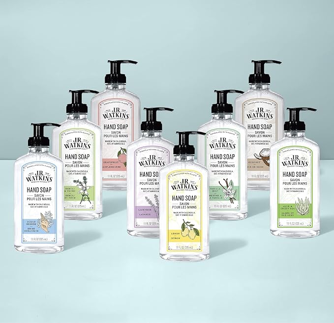J.R. Watkins Gel Hand Soap, 3 Pack of 11 Fl Oz, Neroli & Thyme