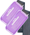 REVIX Ice Packs for Injuries Reusable, 2 Packs Hot & Cold Gel Ice Packs with PVC Cooling Design & Adjustable Strap, Flexible Therapy on Joints, Muscles, Shoulder, Back and Knee (10" x 5" Purple)
