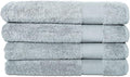 Hencely Premium Bath Towel Set of 4-28x58 Inches - High Absorbency, Quick Drying - 100% Soft Turkish Cotton Towels - Ideal for Home, Bathroom, Hotel, Spa, and Gym - Water Green