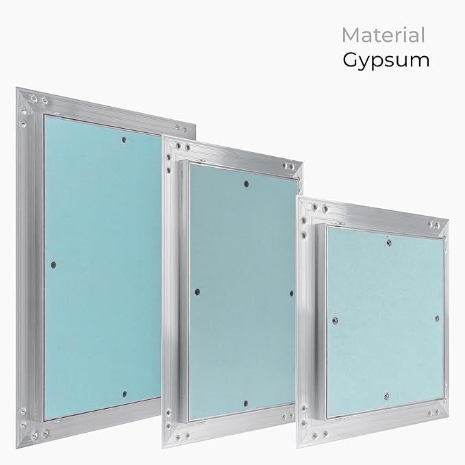20" x 20" Drywall Access Panel – Waterproof Aluminum Frame Gypsum Hatch – Wall & Ceiling Inspection Door – Easy Install Removable Cover for Plumbing Electrical Utility & Ventilation Access