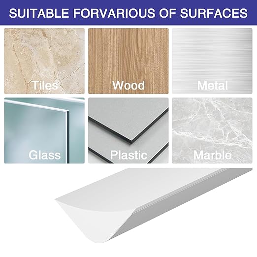 Flexible Molding Trim, Flexible Bendable Adhesive Caulking Strip, Molded Trim, Peel and Stick Home Decorative Edge for Bathroom, Kitchen, Floor, Wall (White, 0.83in x 0.24in x 20ft)