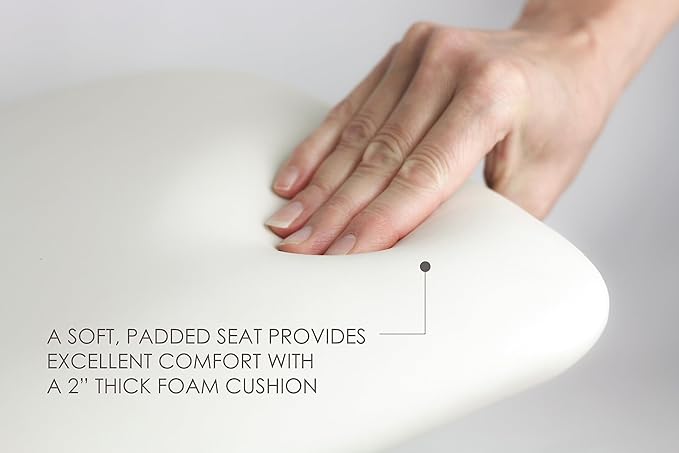 32" x 22.5" White Padded Wall Mount Folding Left-Handed Transfer Bench Shower Seat with Legs, ADA Compliant