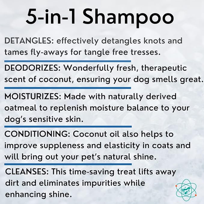 Gallon Bottle - 5 in 1 Dog Shampoo - Groomers Choice - Made in The USA