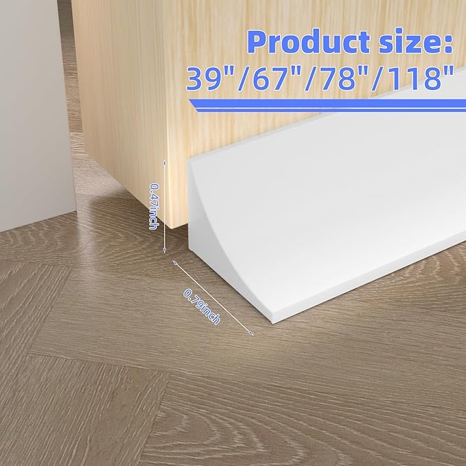 78 Inch Shower Threshold Water Dam Barrier,Shower Dam Water Stopper for Frameless Shower Door Bottom,Silicone Splash Guard for Kitchen Bathroom Sink Counter,for Wet and Dry Separation,White