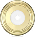 Enhon Metal Tub Spout Cover Ring, Bathroom Faucet Remodeling Wall Plate with Foam Gasket, 1-1/2 Inch ID and 3-5/8 Inch OD (Polished Brass)