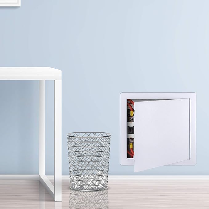 Plumbing Access Panel for Drywall 18 x 18 Inch Plastic Access Door Removable Wall Access Panel Ceiling Reinforced Hinged Durable White