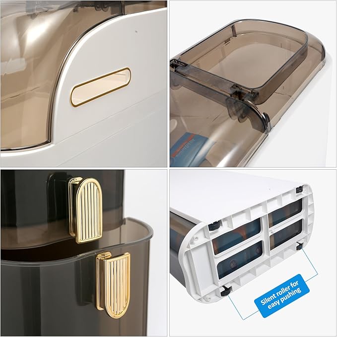 Bathroom Floor Cabinet, Narrow Bathroom Storage Cabinet, Mobile and No Installation Required, Perfect for Small Space Laundry Rooms, Toilet Areas and Living Room Gaps
