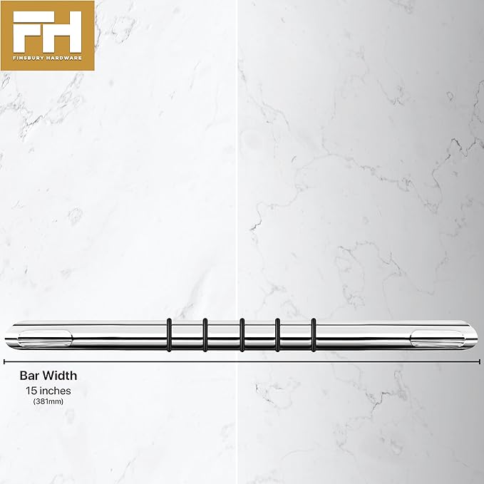 Shower Foot Rest, Corner Shower Bar for Shaving Legs, Wall Mounted Hotel Shower Foot Ledge, Brass Bar Bathroom Foot Step (Polished Chrome with Grip Rings)