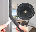 33ft Weather Stripping Brush for Sliding Windows/Doors Frame Side,Pile Self Adhesive Weatherstrip Seal Strip Sealer Draft Stoppers(33ft 0.35''Wide x 0.35''Thick, Black)