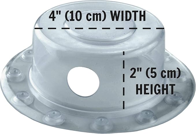 SlipX Solutions Bottomless Bath Overflow Drain Cover for Tub, Adds Inches of Water to Bathtub for a Warmer Deeper Bath, Spa Accessories, Drain Block, Water Stopper Plug (4 inch Inner Diameter, Gray)