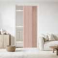 Accordian Door Curtain, 100% Blackout Folding Magnetic Doorway Curtains,Linen Style Closet Doors,for Room Divider,Privacy Protection（W52 x L78,Pink,1 Panel）